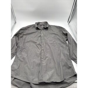 VR By Vito Rufolo Mens‎ Button Up Long Sleeve Shirt Size 17 1/2 34/35 Gray